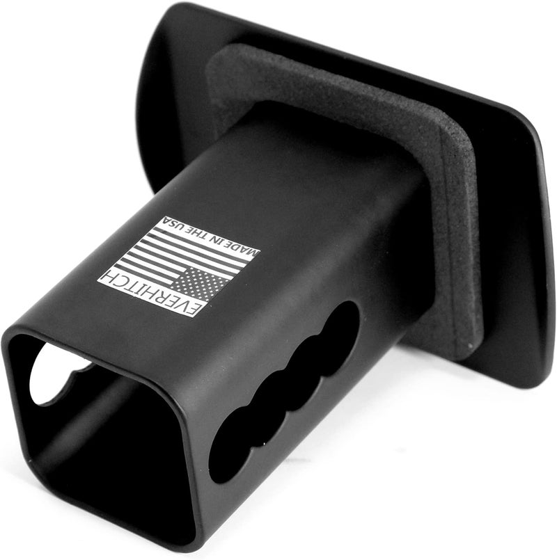 eVerHITCH Blank Metal Hitch Cover (Fits 2" Receiver, Black 3"x4") - Image 3